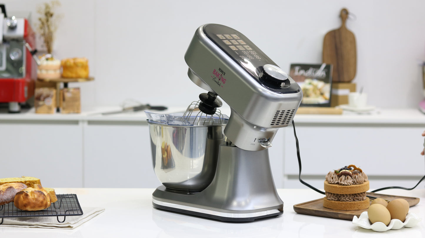5L Silver Nunu Touchscreen Stand Mixer - Lil Bit