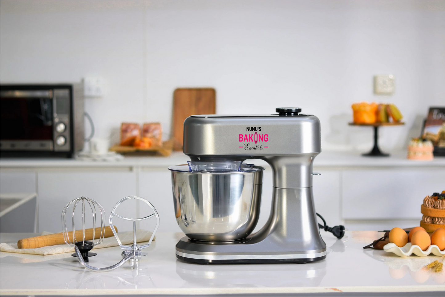 5L Silver Nunu Touchscreen Stand Mixer - Lil Bit