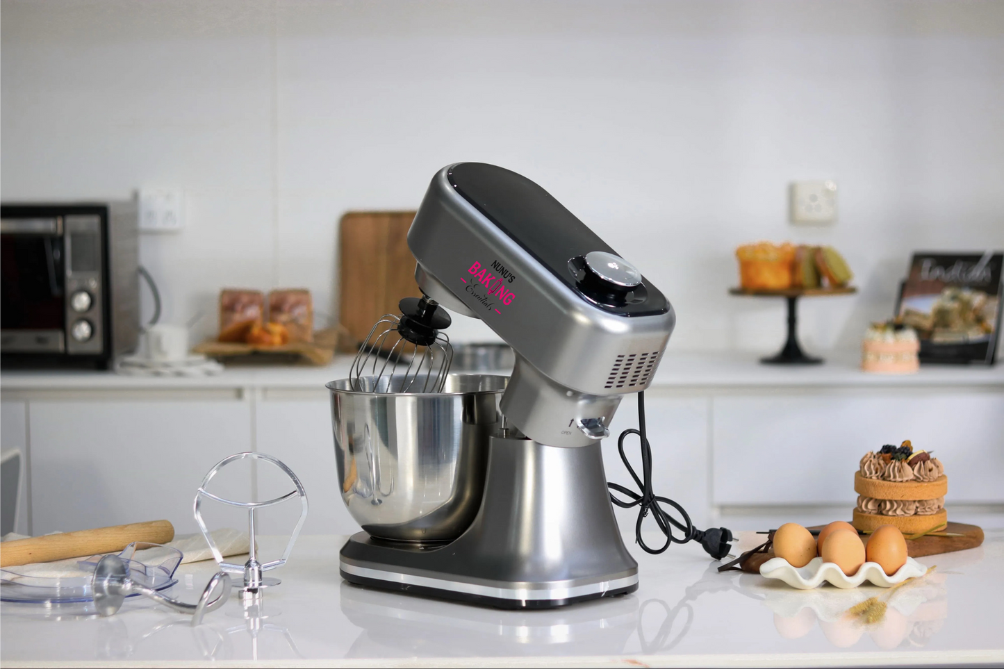 5L Silver Nunu Touchscreen Stand Mixer - Lil Bit