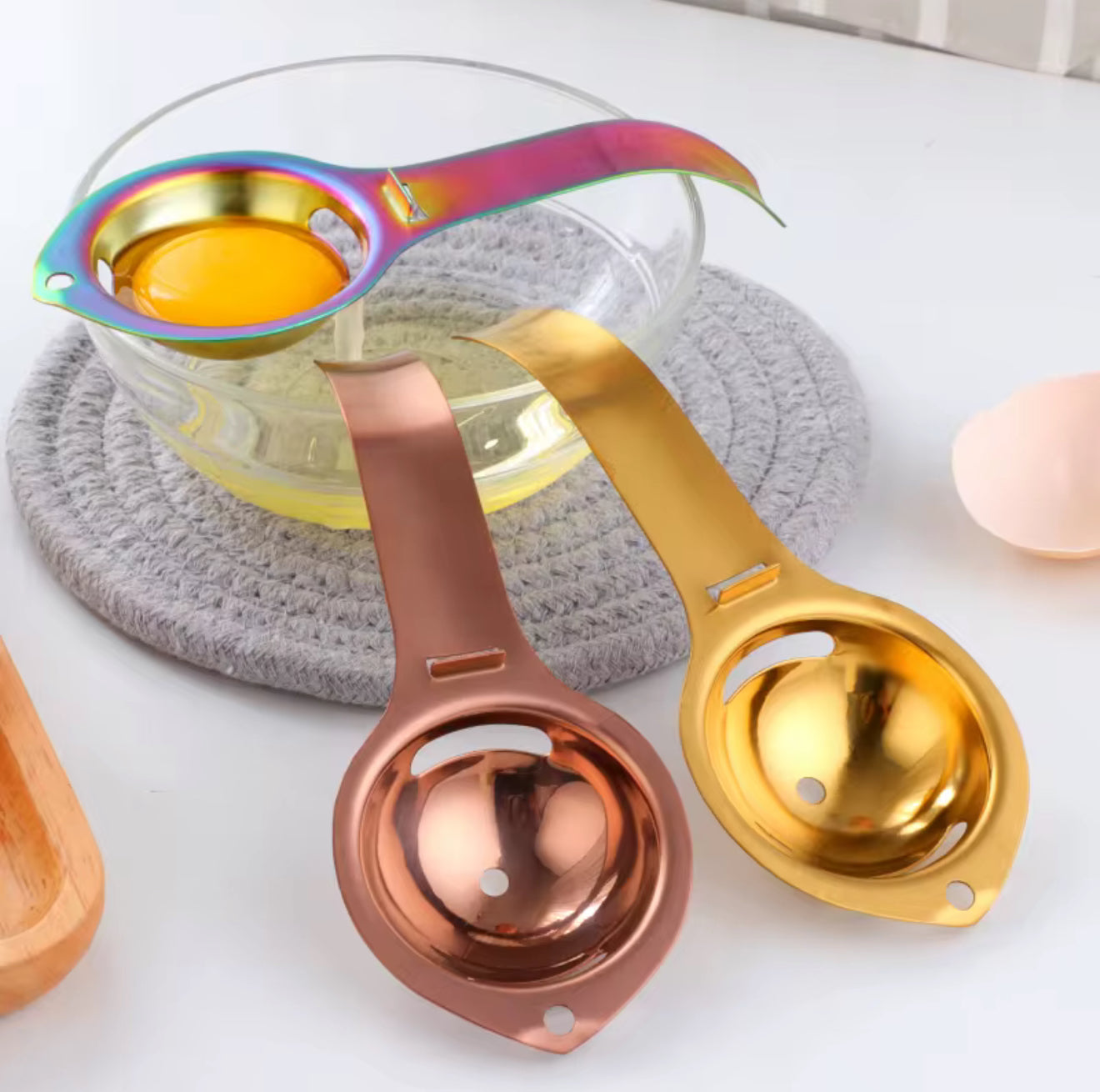 Manual Stainless Steel Egg Separator
