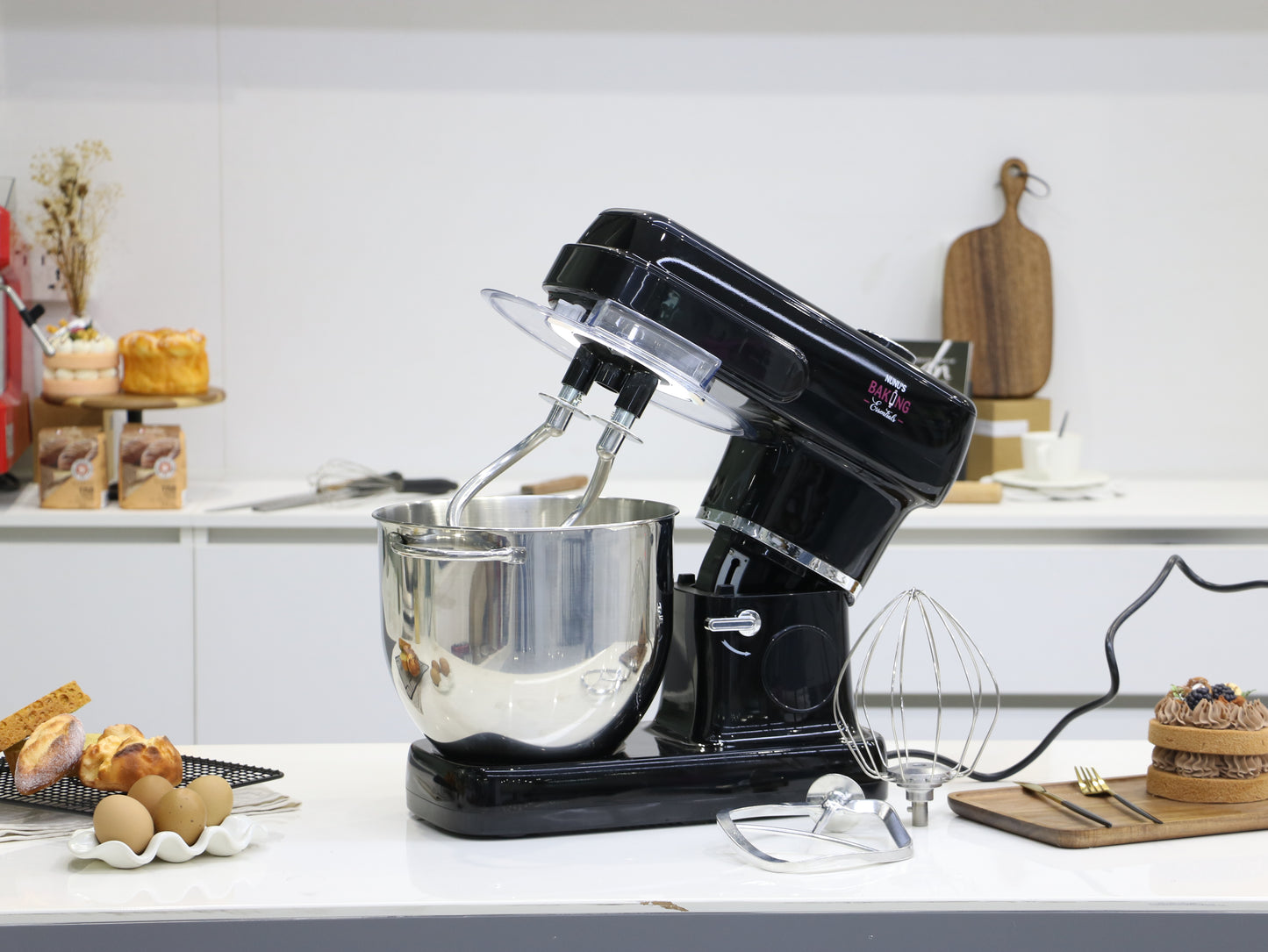 10L Black Nunu Touchscreen Stand Food Mixer