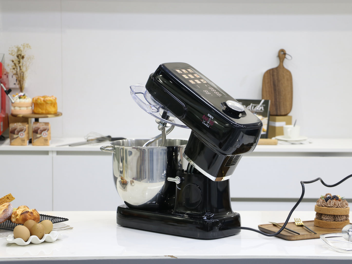 10L Black Nunu Touchscreen Stand Food Mixer